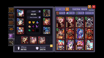My heroes dungeon raid. upgrade free card from element tower