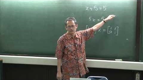 Kuliah Aljabar Linier (1)