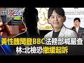 太丟臉！黃子佼性醜聞登BBC法務部喊嚴查到底 林：北檢恐「撤銷緩起訴」鋃鐺入獄！【關鍵時刻】20240411-5 劉寶傑 林裕豐 姚惠珍 張禹宣