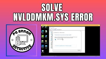 How To Fix Nvlddmkm.Sys Your Device Ran Into A Problem In Windows - Full Tutorial