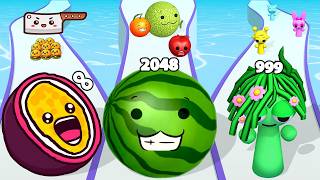 FOOD RUN .vs WATERMELON RUN .vs SPRUNKI RUN MERGE MASTER - Satisfying Mobile Game ASMR Math Gameplay screenshot 5