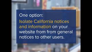 CCPA - Should Your Business Have a Separate Website for California Visitors?