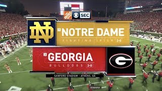 2019 #7 Notre Dame at #3 Georgia