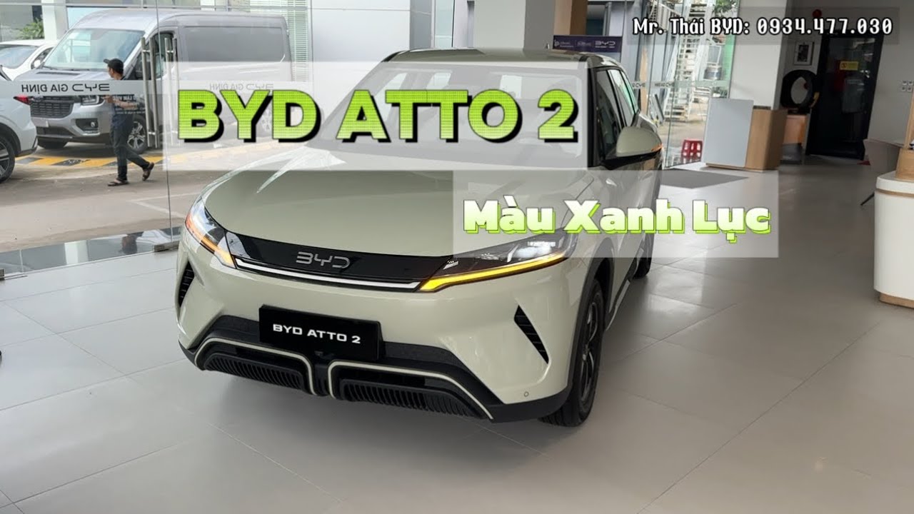 BYD ATTO 2 | MÀU XANH LỤC | Chi tiết ngoại thất, nội thất, thông số và giá bán