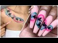 Tattoo Inspired Nail Art Tutorial | Watch Me Work | Acrylic Nails