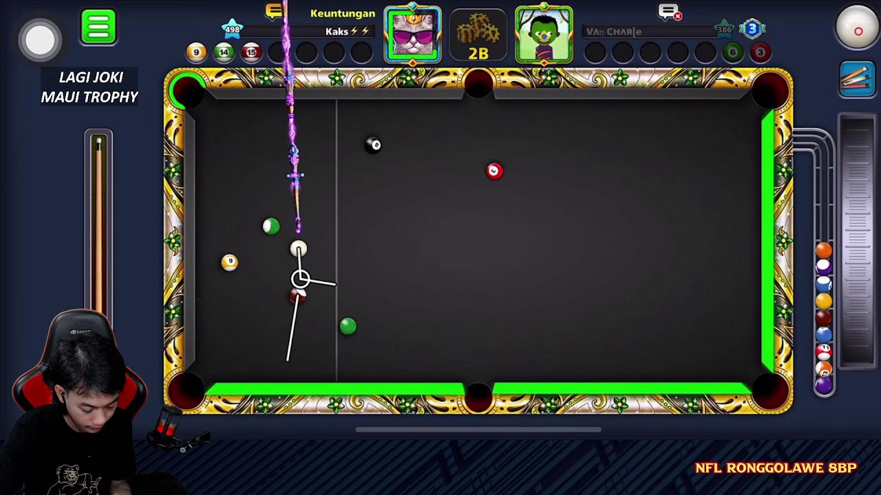 8 Ball Pool MAUI 2B TRICKSHOT😱😎