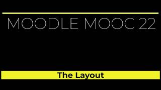 Moodle MOOC Layout