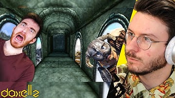 Reaction to @dougdougdoug Skyrim Speedrun, but I randomized all the doors