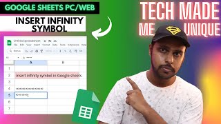How to insert infinity symbol in Google sheets | insert infinity symbol in Google sheets pc