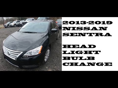 How to change replace Headlight bulbs in 2013-2019 Nissan Sentra