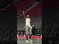 Jerami Grant's pregame routine vs Spurs