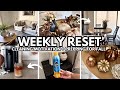 NEW! WEEKLY RESET 🫧| extreme cleaning motivation + fall decor prep &amp; plan!