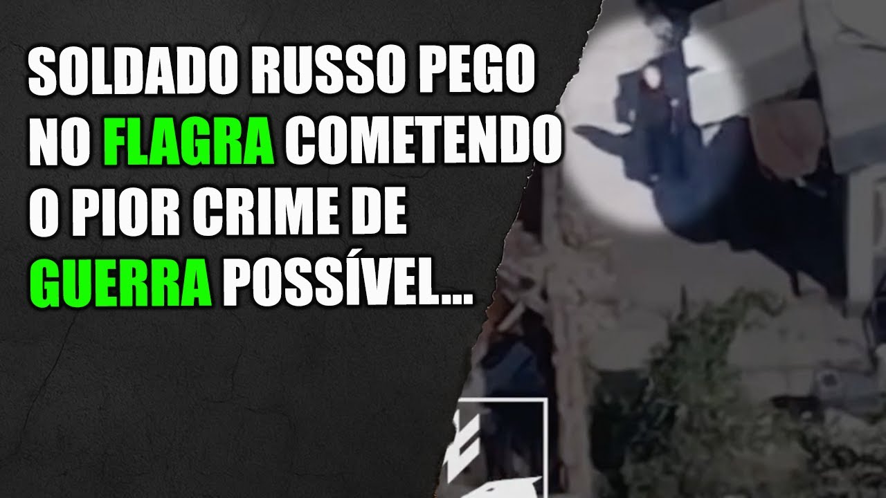 Drone Ucraniano flagra soldado russo cometendo pior crime de guerra possível na Ucrânia..