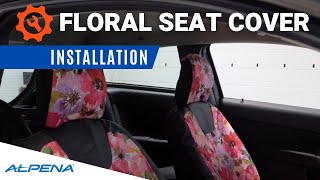 Install Floral Seat Covers from Alpena