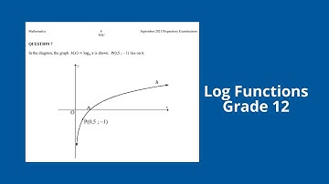 September 2021 Log Functions Grade 12 Mathematics Past Exam Memo