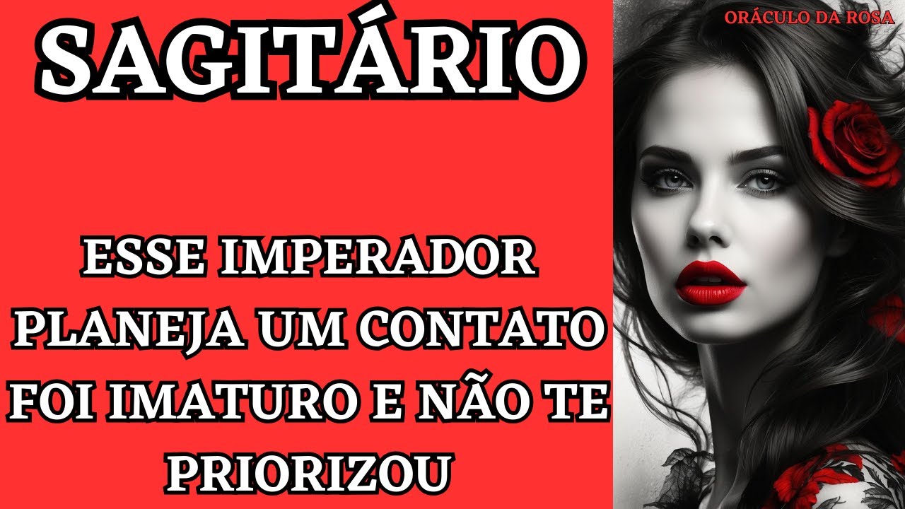 Sagitário - Esse Imperador planeja um contato com você... foi imaturo e não te priorizou