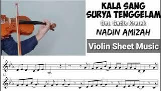 Kala Sang Surya Tenggelam - Nadin Amizah || Violin Sheet Music