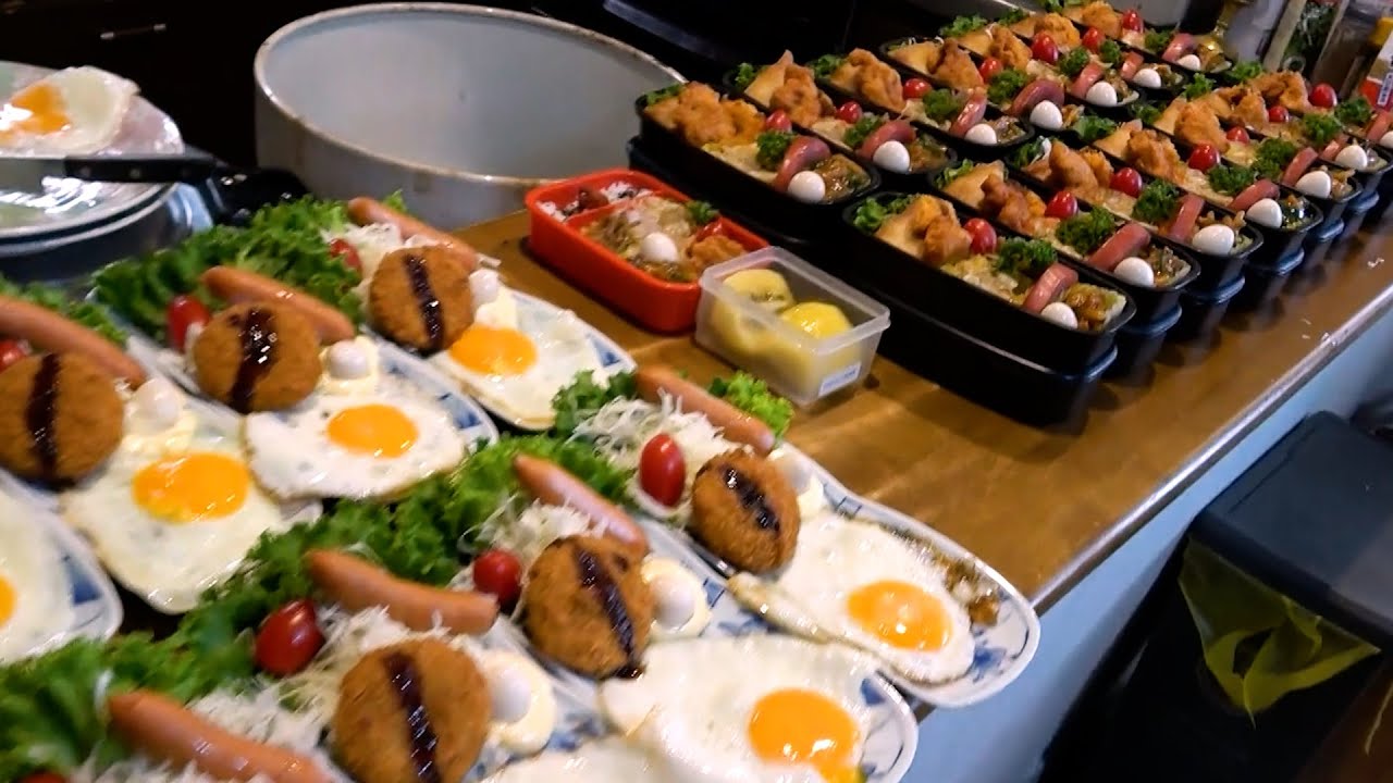 make a lot of lunch!お弁当リターンズ【 Fried chicken spring roll bento 唐揚げ春巻き弁当 ...