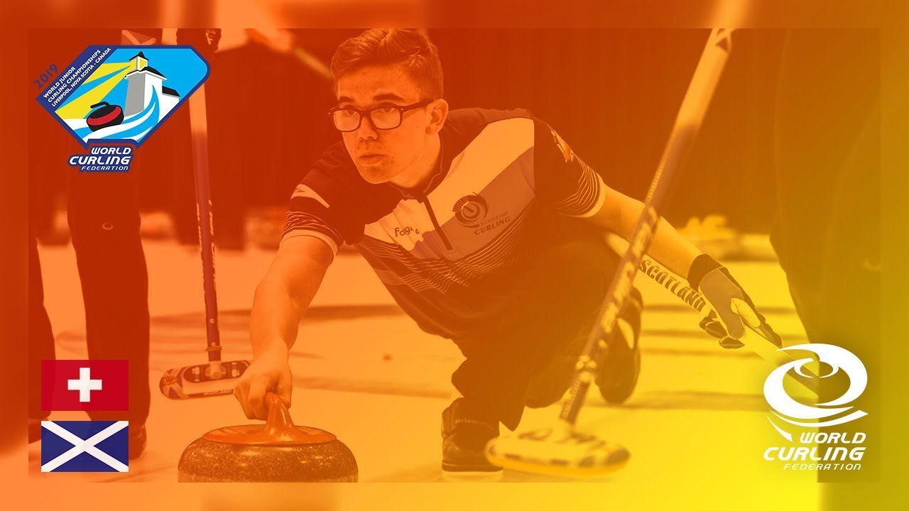 Switzerland v Scotland - Men's Round-robin - World Junior Curling Championships 2019