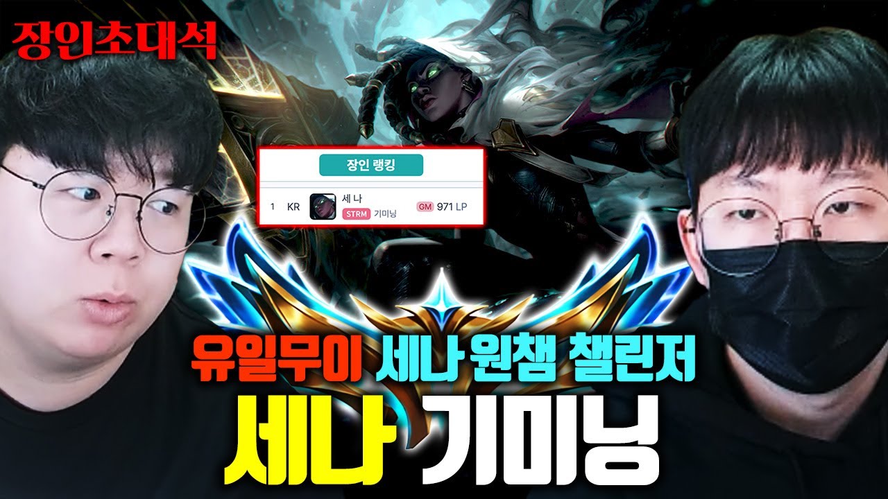 챌린저 유일한 세나 유저 ㅋㅋㅋ 진짜 멱살캐리 하네요.. 기미닝 장인초대석 [테스터훈]
