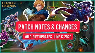 Wild rift Patch notes | Changes and updates