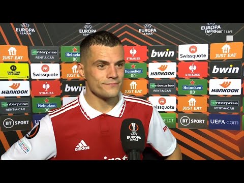 "at the moment we are very dangerous" arsenal's granit xhaka on positive mood around the emirates
