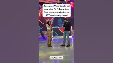 Dessa vez Virgínia não vai aguentar Zé Felipe e Ana Castela cantam juntos no SBT no domingo legal