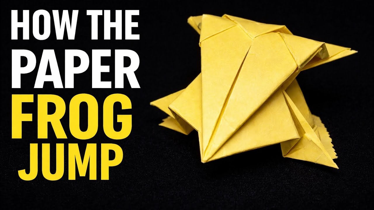 How to Make a Paper Frog That Jumps REALLY High! 🐸 | Easy Origami.