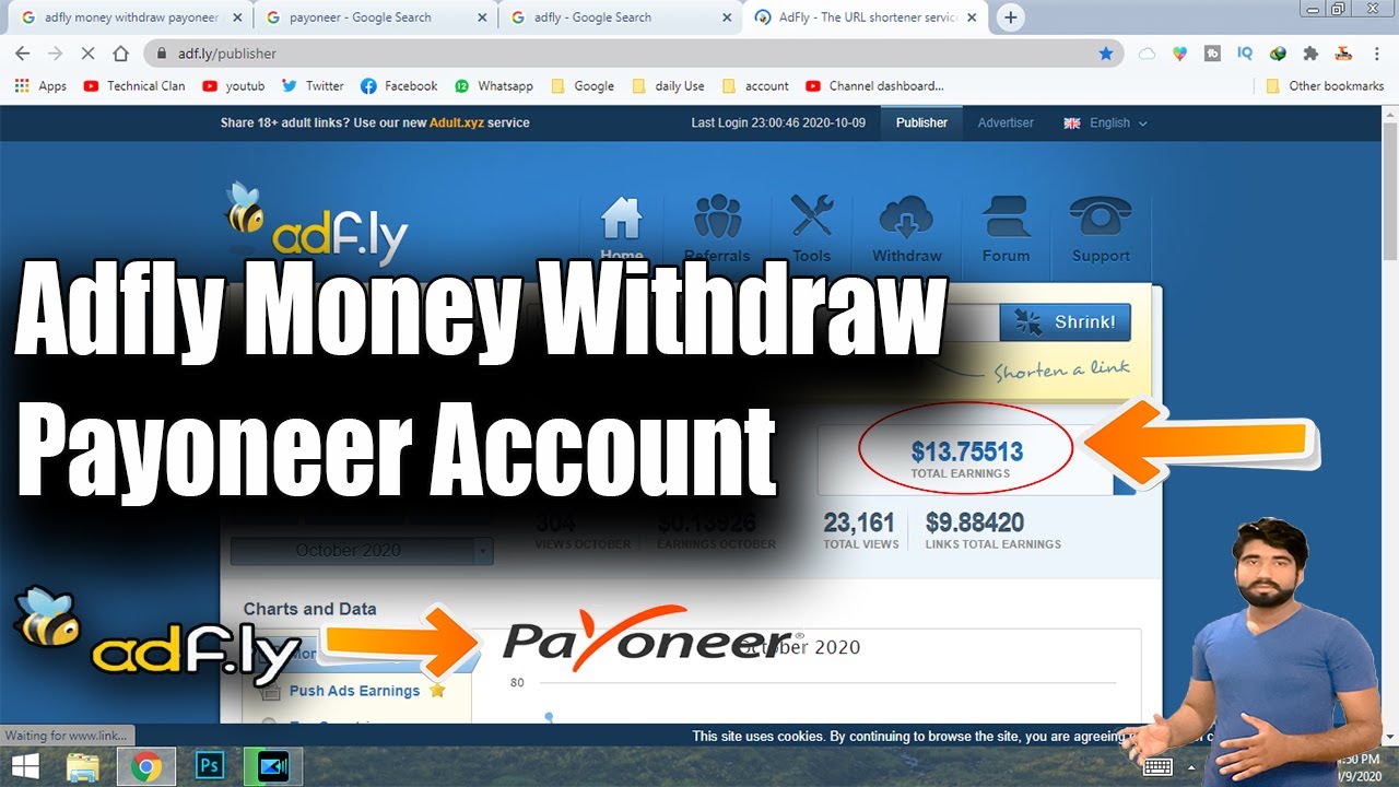 How To Adfly Money Withdraw Payoneer Account | Adfly Money Withdraw ...