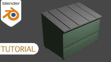 How To Create a Low Poly Style Dumpster In Blender - Blender Tutorial