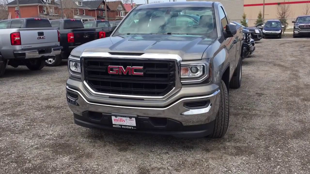 2017 GMC Sierra 1500 Regular Cab Pepperdust Oshawa ON Stock #171176 - YouTube Mills Motors Buick GMC Ltd.