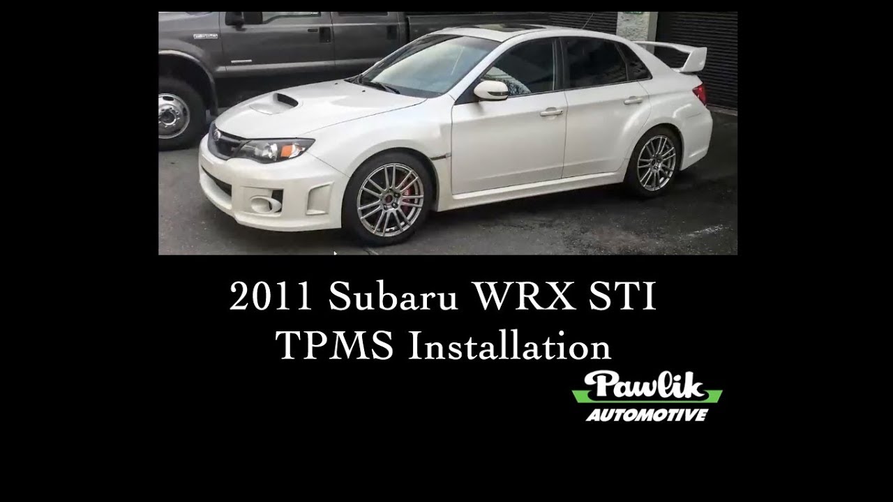 2011 Subaru WRX STI, TPMS Installation - YouTube