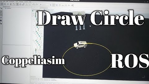 Draw_Circle  using ROS on Coppeliasim