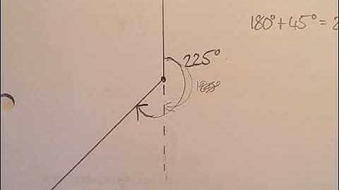 Drawing Bearings Using a Protractor