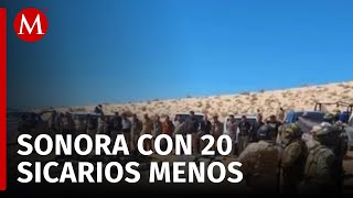 Operativo en Sonora: 20 sicarios detenidos, 5 muertos en enfrentamiento