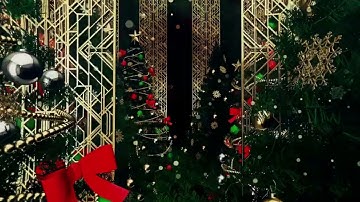 Gatsby style Christmas trees, 3D loop video|Background|Animation|3d|Cnematic|Intro|Graphics|Editing