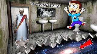 Granny 10 Second Escape 😂 - Granny Secrets Ending | Shiva and Kanzo Gameplay