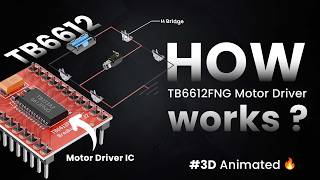 How TB6612FNG Motor Driver Works? | Complete 3D Animated Explanation 🔥