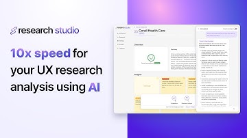 Research Studio App Demo - UX research analysis with AI