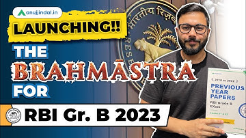 RBI Grade B Previous Year Question Papers | Past Year Questions RBI Grade B | Anuj Jindal PYP Book