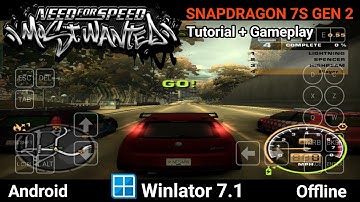 Need For Speed: Most Wanted 2005 | Winlator 7.1 (Windows Emulator) Android | Snapdragon 7s Gen 2