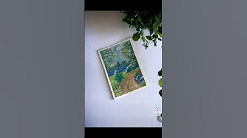 Studio Ghibli inspired painting #art #studioghibli #processvideo #gouacheart #landscape