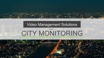 City monitoring - Solutions