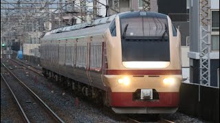 E653系国鉄色【水戸偕楽園高尾号】南浦和駅到着シーン