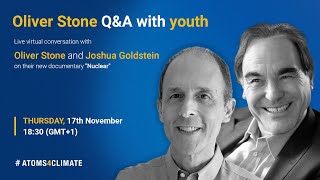 Oliver Stone Q&A with youth @COP27 on 'Nuclear' documentary