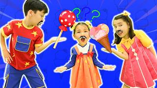 Ice Cream & Lollipops 🍭 with Mustaches 👨🏻 & Candy | Hokie Pokie Pretend Games screenshot 5