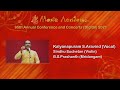 Kalyanapuram aravind at the music academy madras 2021