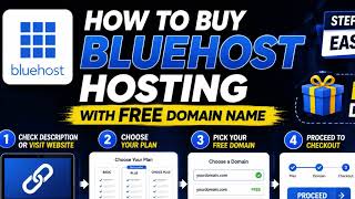 How To Buy Bluehost Hosting with Free Domain Name (Step by Step) | Bluehost Tutorial