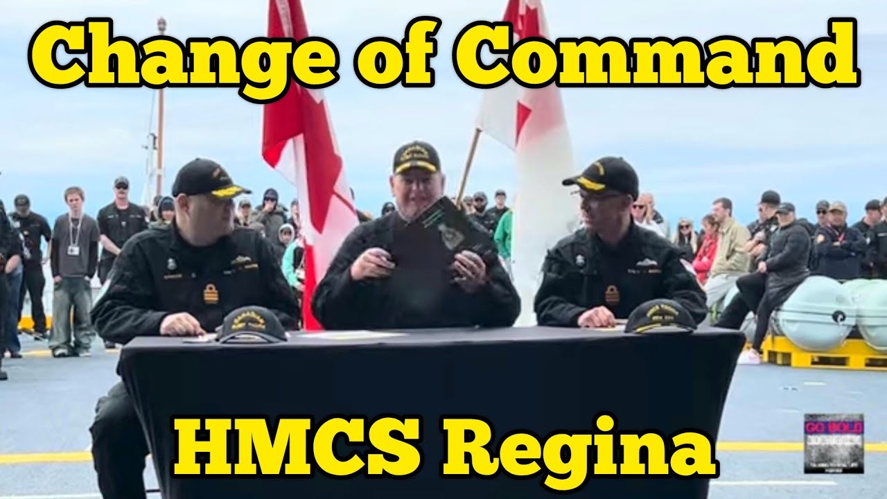 Change of Command for Warship HMCS Regina which is part of Canada’s Pacific Navy Fleet - May 2025