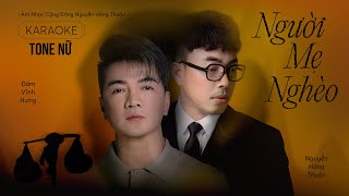 [KARAOKE] NGƯỜI MẸ NGHÈO - Đàm Vĩnh Hưng x Nguyễn Hồng Thuận | Tone Nữ